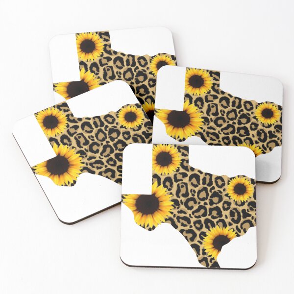 Item preview, Texas State,Leopard - Sunflower Design designed and sold by philzphil.