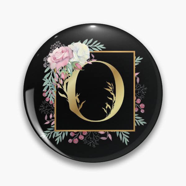 Item preview, Floral Golden Monogram O designed and sold by Renatas Traideris.