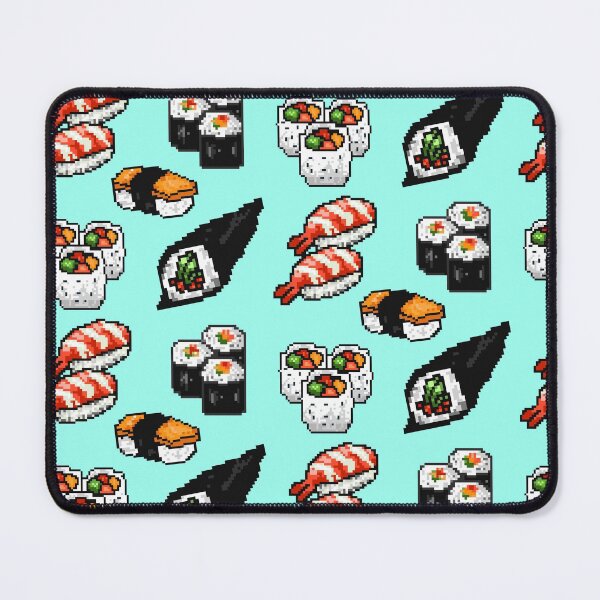 Item preview, Cute/Kawaii Japanese Sushi Set Pixel Art designed and sold by Neroaida.