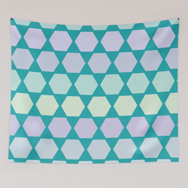 Item preview, Pastel Octagon Pattern on Teal Background designed and sold by Teallady.