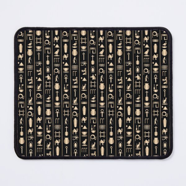 Item preview, Classic Gold and Black Ancient Egyptian Hieroglyphs Pattern designed and sold by CynthiaGraphics.