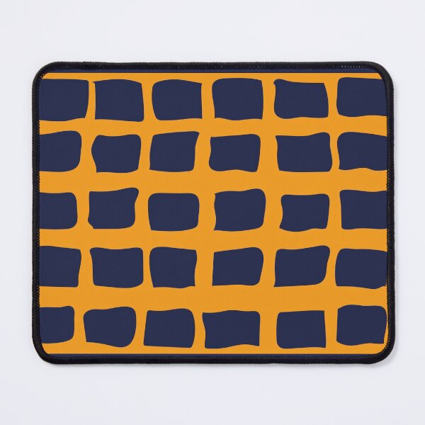 Item preview, mouse pad navy and orange pattern designed and sold by DSkoupi.