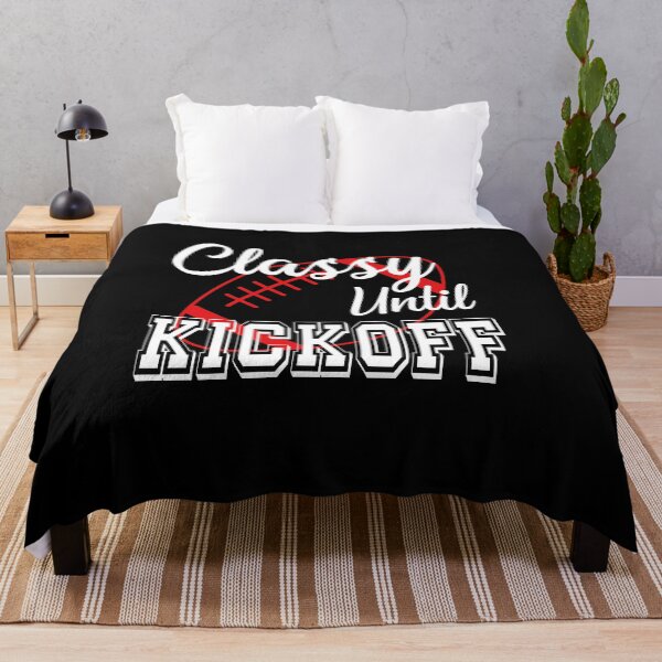 Item preview, Classy Until Kickoff American Football Lover Fan Red designed and sold by ZiesMerch.