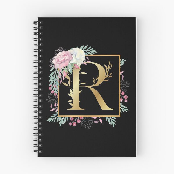 Item preview, Floral Golden Monogram R designed and sold by Renatas Traideris.