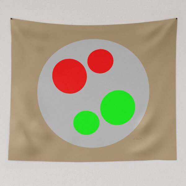 Item preview, Red dots green in a circle designed and sold by dELLaS-Ghoust.