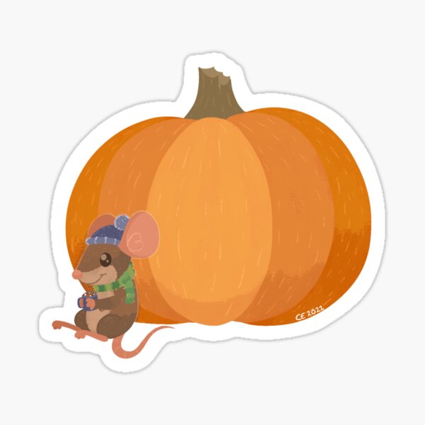 Pumpkin Mouse Sticker