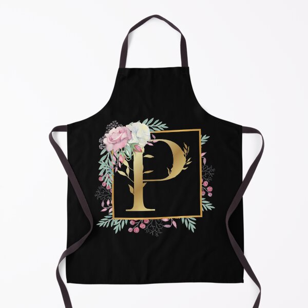 Item preview, Floral Golden Monogram P designed and sold by Renatas Traideris.