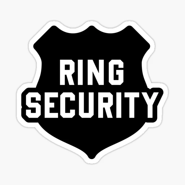 Ring Security Sticker for Sale by ClaudiaGrosso