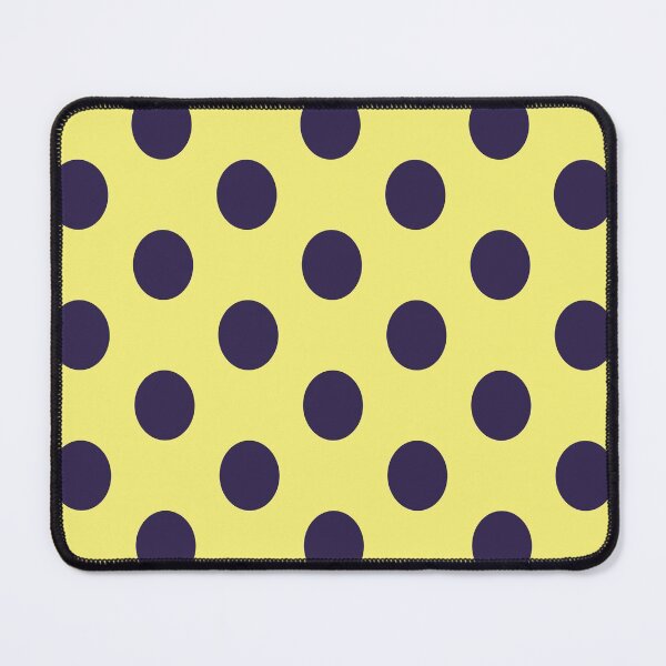 Item preview, Large NAVY BLUE and YELLOW POLKA DOTS designed and sold by RachelMacht.