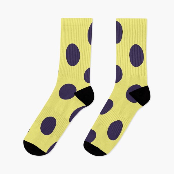 Item preview, Large NAVY BLUE and YELLOW POLKA DOTS designed and sold by RachelMacht.