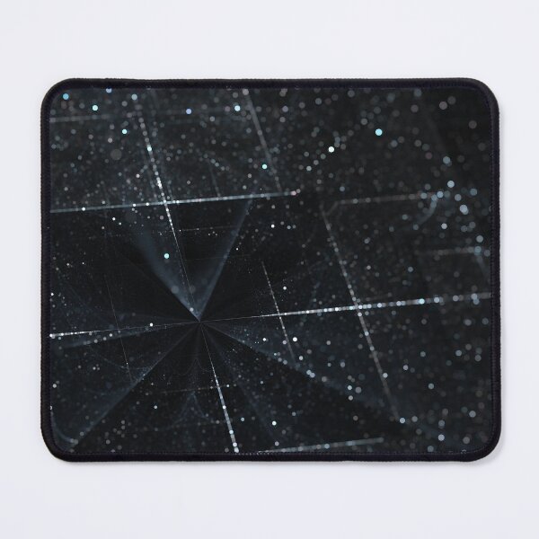 Item preview, White fractal on black background designed and sold by HauntedMammoth.