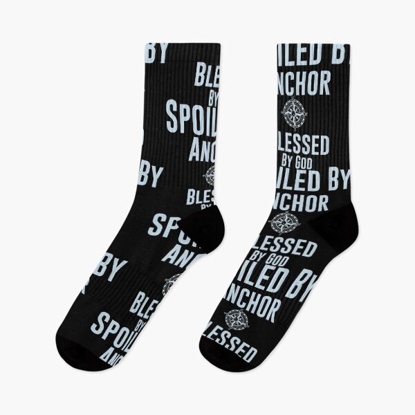 Item preview, Blessed By God Spoiled By Anchor - Sailing Sailor Sarcastic Funny Hilarious Present For Mom, Dad , Girlfriend Or Boyfriend designed and sold by Aymanclothings.