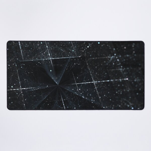 Item preview, White fractal on black background designed and sold by HauntedMammoth.