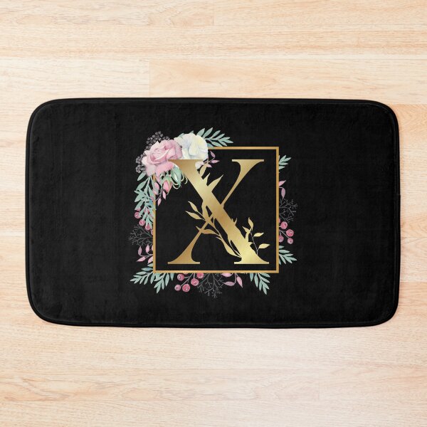 Item preview, Floral Golden Monogram X designed and sold by Renatas Traideris.