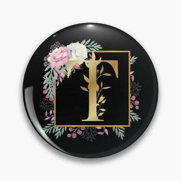 Item preview, Floral Golden Monogram T designed and sold by Renatas Traideris.