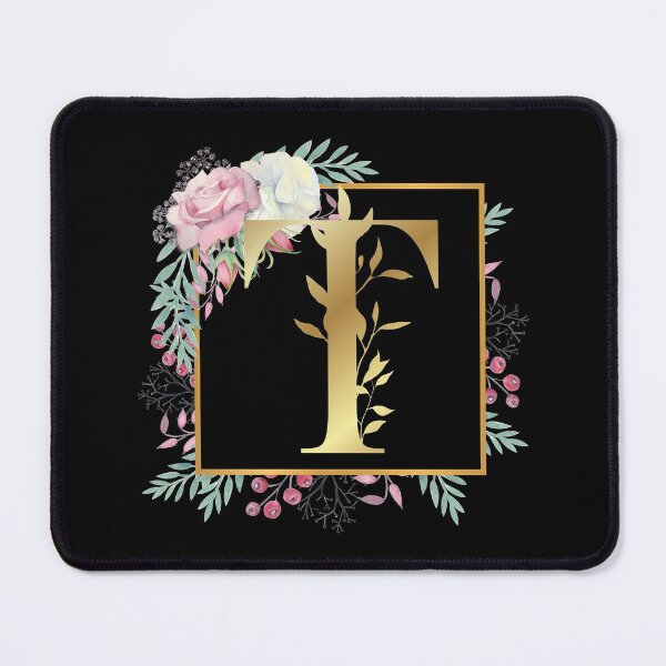 Item preview, Floral Golden Monogram T designed and sold by Renatas Traideris.