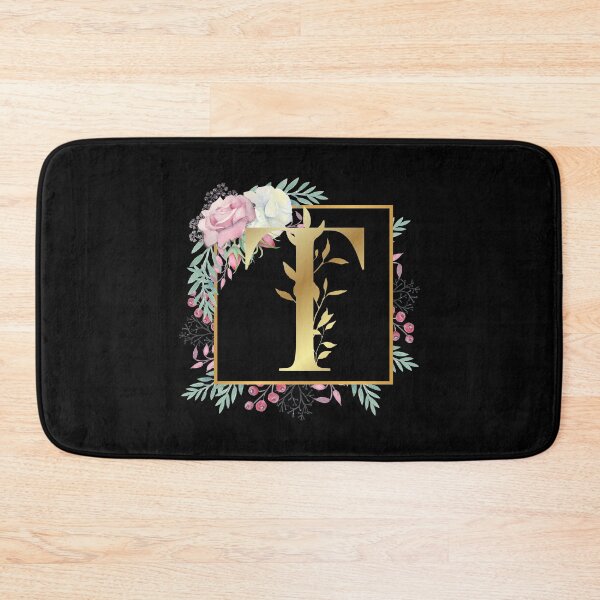 Item preview, Floral Golden Monogram T designed and sold by Renatas Traideris.