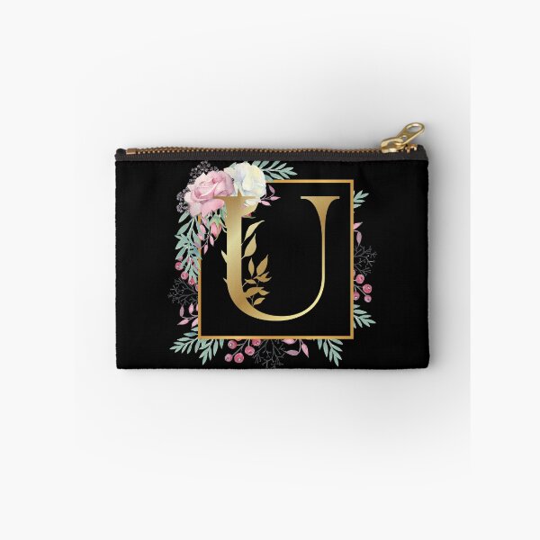 Item preview, Floral Golden Monogram U designed and sold by Renatas Traideris.
