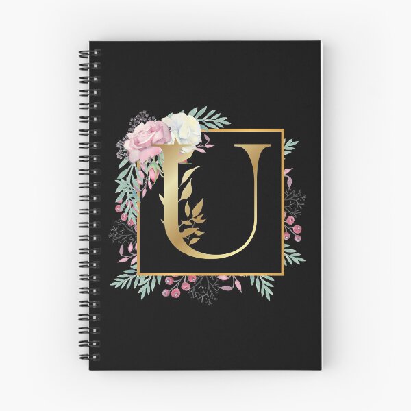 Item preview, Floral Golden Monogram U designed and sold by Renatas Traideris.