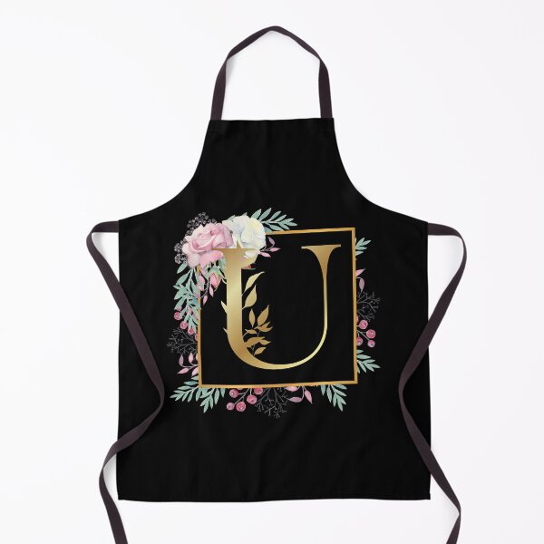 Item preview, Floral Golden Monogram U designed and sold by Renatas Traideris.