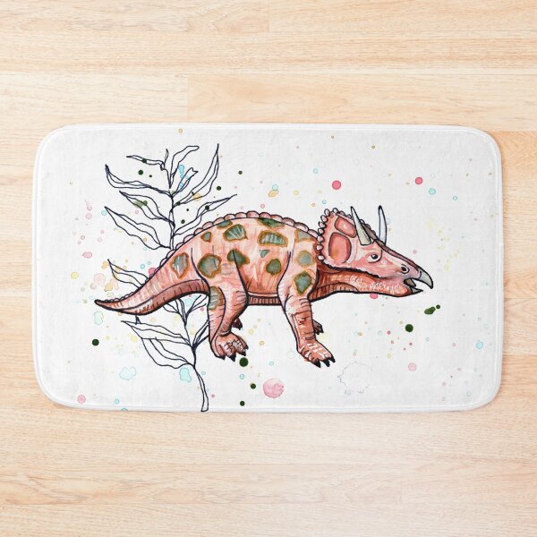 Item preview, Boho Watercolor Triceratops Dinosaur designed and sold by CariJohnstonArt.