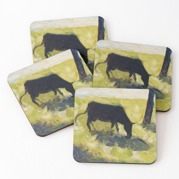 Item preview, Georges Seurat "Black Cow in a Meadow" designed and sold by sunny-007.