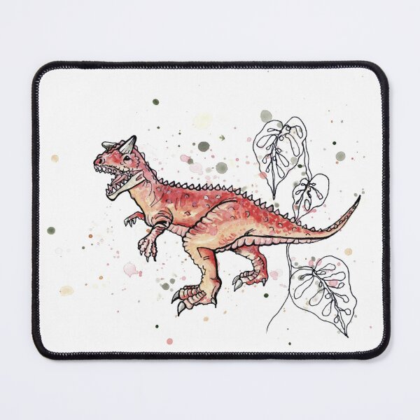 Boho Watercolor T-Rex Tyranosaurus Dinosaur Mouse Pad