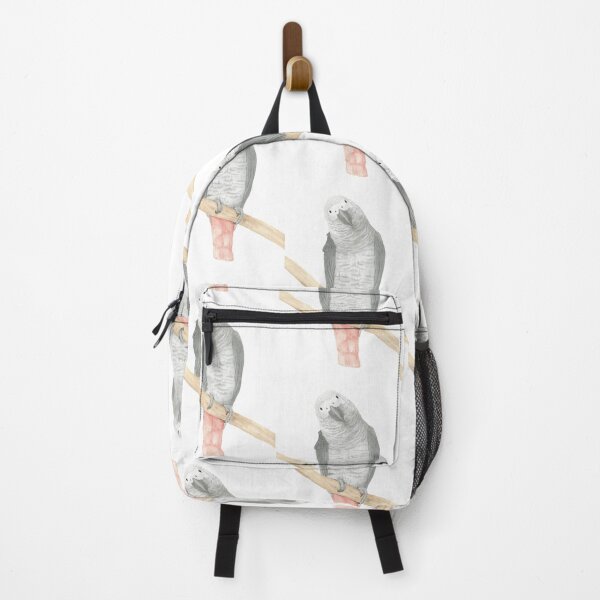 Item preview, gris d'Afrique watercolor african grey parrot designed and sold by L'Atelier Oranjade.