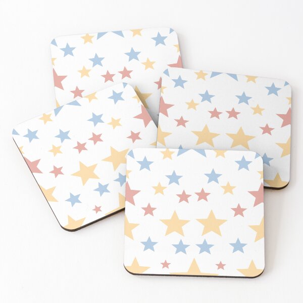 Item preview, Red, yellow, blue pastel stars  designed and sold by mydesigntoyou.