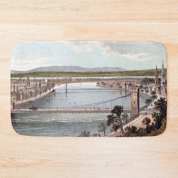 Item preview, Vintage Illustration of Inverness from the Castle designed and sold by yourscotland.