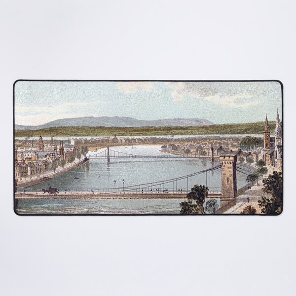 Item preview, Vintage Illustration of Inverness from the Castle designed and sold by yourscotland.