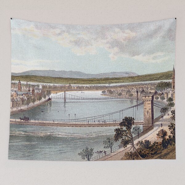 Item preview, Vintage Illustration of Inverness from the Castle designed and sold by yourscotland.