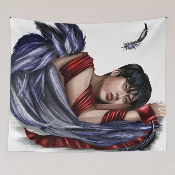 Item preview, Digital painting of Seokjin_ Black Swan designed and sold by MarmarArts.