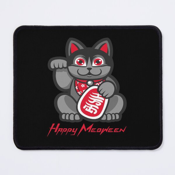 Item preview, Happy Meoween Waving Cat Halloween Perfect on t-shirts To Stickers designed and sold by LMcDs.