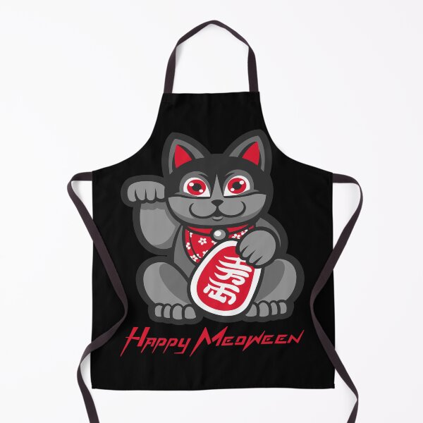 Item preview, Happy Meoween Waving Cat Halloween Perfect on t-shirts To Stickers designed and sold by LMcDs.