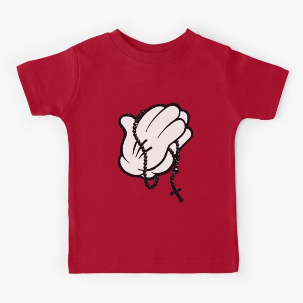 Funny praying hands Kids T-Shirt