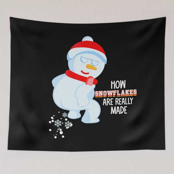 Item preview, FUNNY snowman How snowflakes are really made - FUNNY Christmas snowman  designed and sold by Designs Of all kinds.