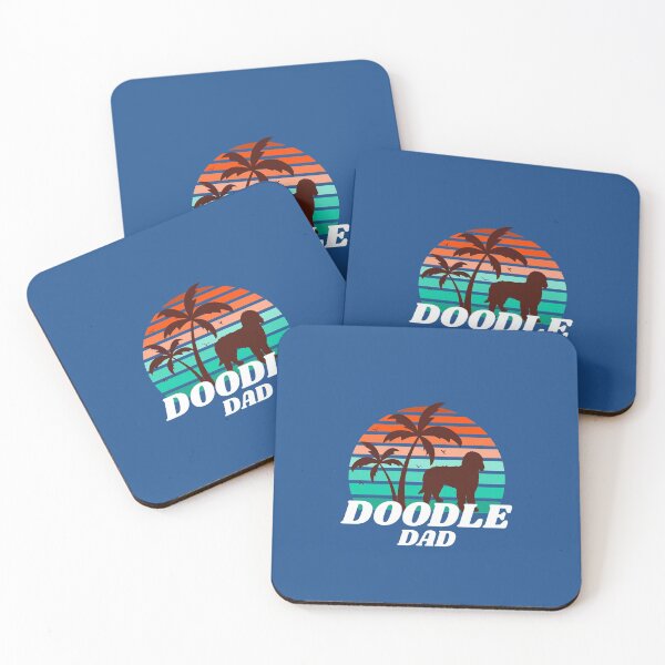Item preview, Retro Vintage 80s Summer Beach Goldendoodle Dad Gift designed and sold by Guarddogdrive.