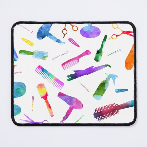 Item preview, Hairstylist Salon Watercolor Pattern White designed and sold by SamAnnDesigns.