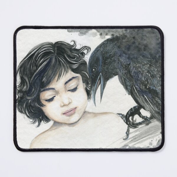 Item preview, The little girl and the crow designed and sold by Tsuya Shop.