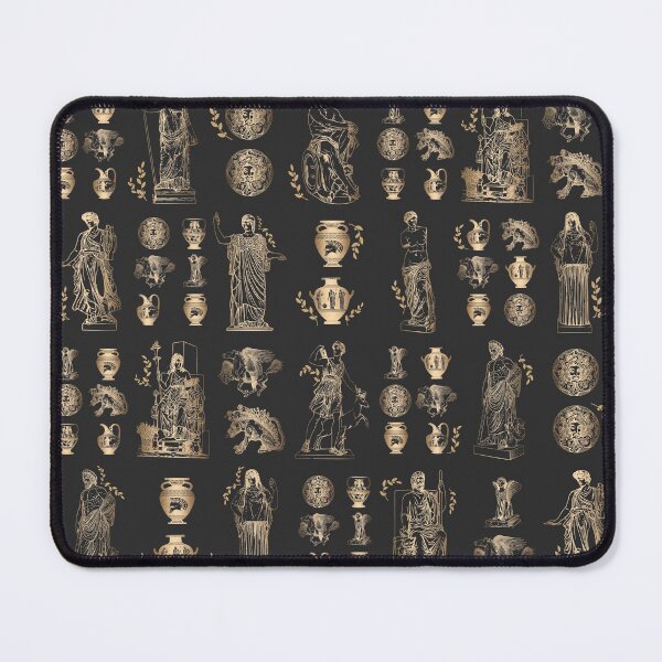 Item preview, Gold ancient Greek Olympian gods mythological figures pattern designed and sold by CynthiaGraphics.