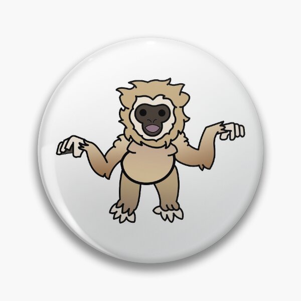 Artikelvorschau, Flauschiger Gibbon entworfen und verkauft von GibbonsAndStuff.