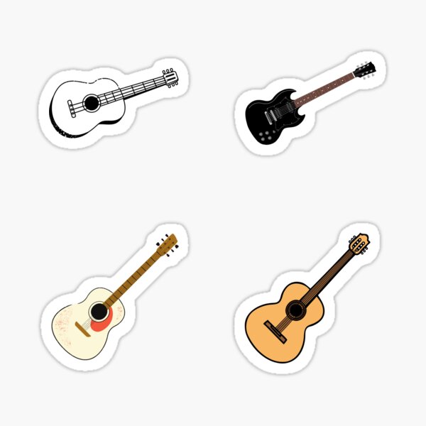 Item preview, Sticker Pack - Guitar designed and sold by ThePsyHub.