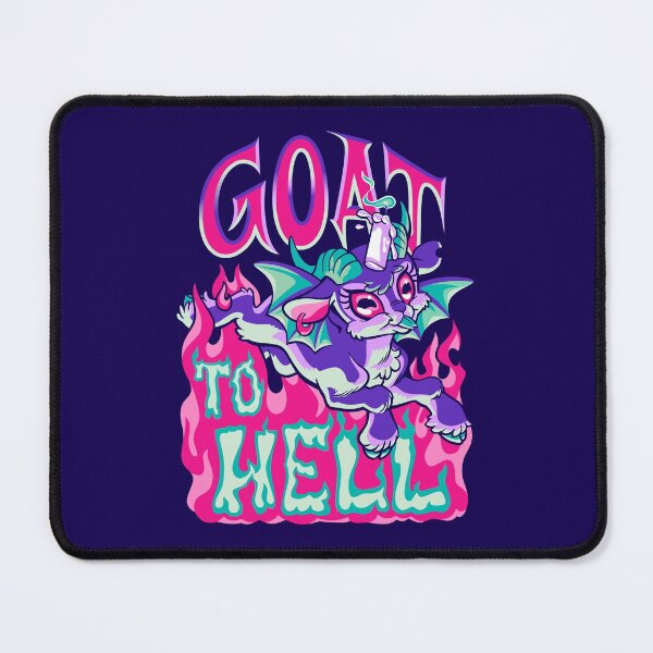 Item preview, Goat To Hell ~ Cute Satanic Baby Goat designed and sold by ctkrstudio.