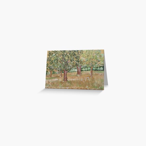 Scorching Heat And Withered Grass Greeting Card