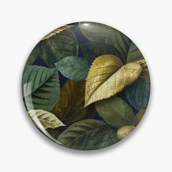 Item preview, Metallic-Gold-Green-Leaves designed and sold by Abdelal.