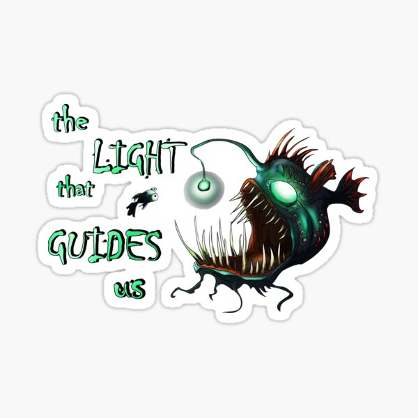 Angler Fish: the light that guides us Sticker