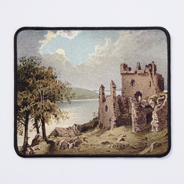 Item preview, Vintage Illustration of Urquhart Castle on Loch Ness designed and sold by yourscotland.