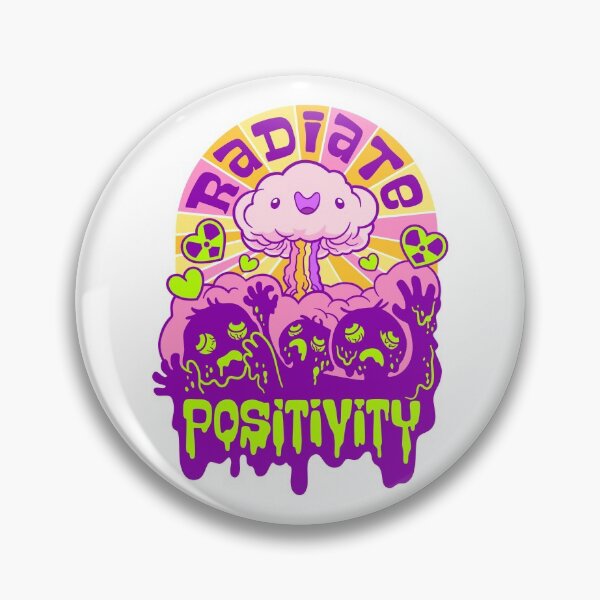 Item preview, Radiate Positivity ~ Toxic Positivity Mushroom Cloud designed and sold by ctkrstudio.