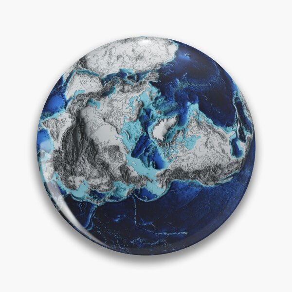 Item preview, World elevation map (EPSG:3571) designed and sold by joewdavies.